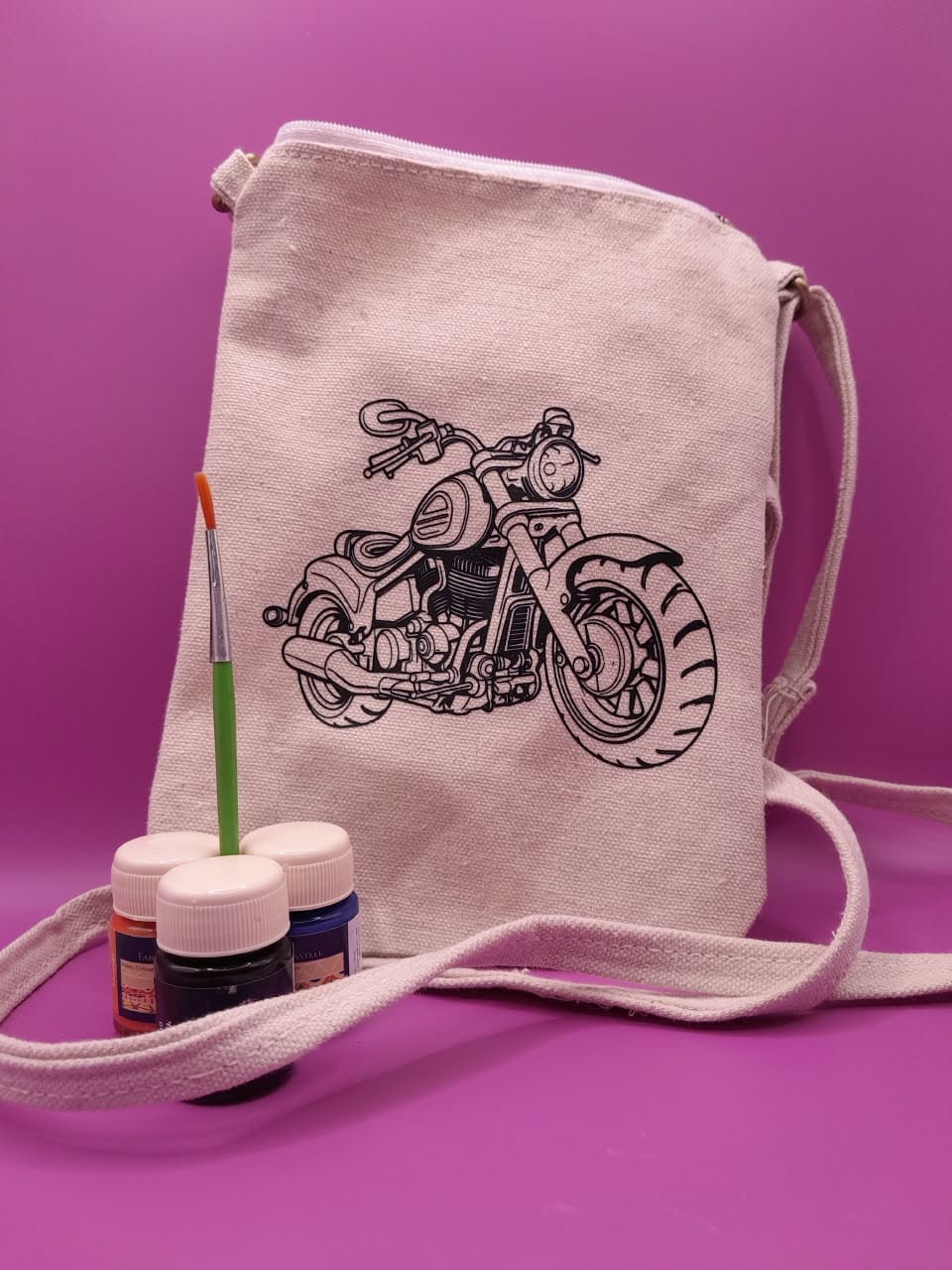 Canvas Sling Bag Paint Kit